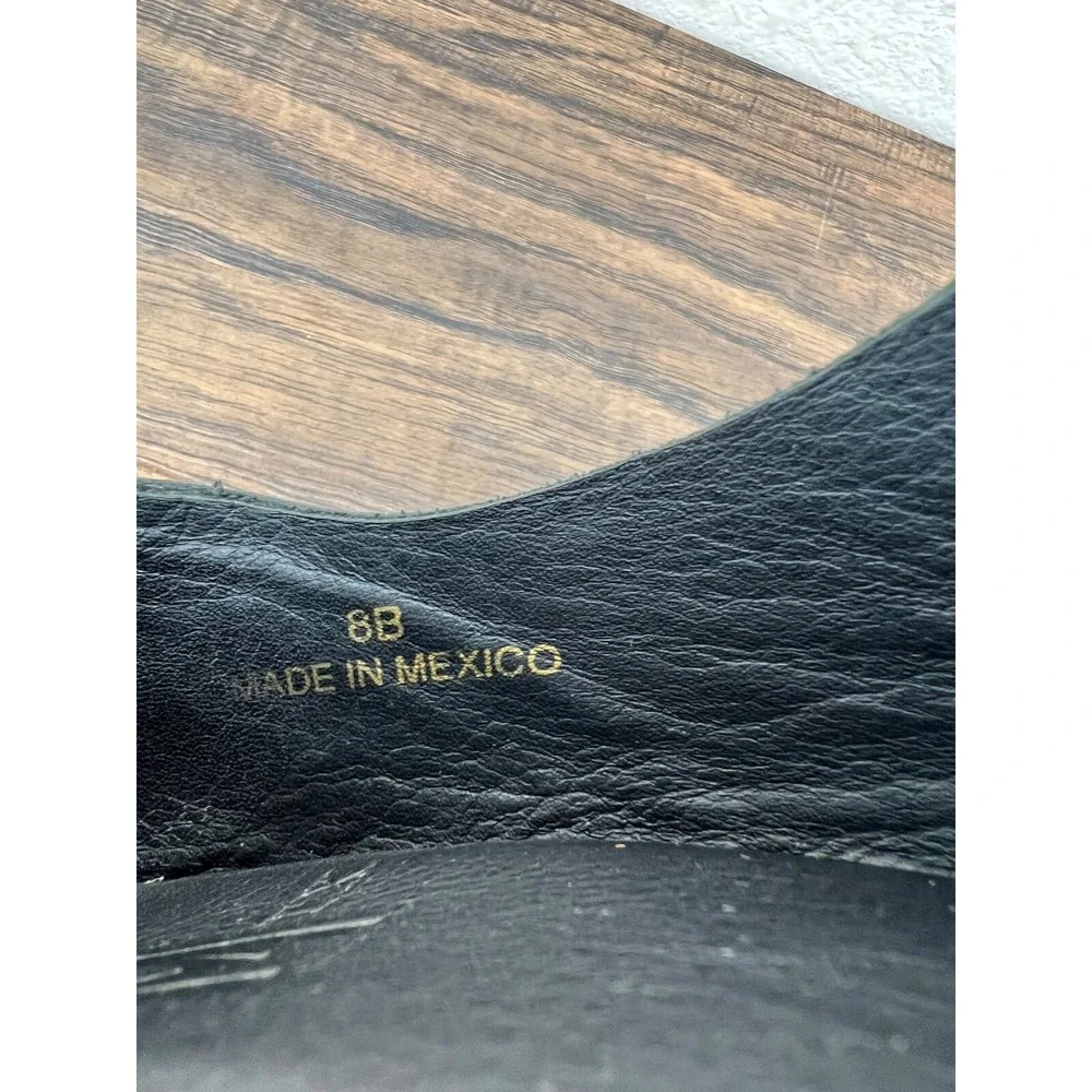 Marciante And Company Women's Size 8 The Marie Black Leather D'orsay Flats - Picture 8 of 8
